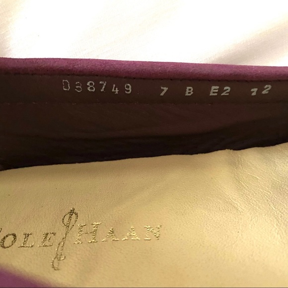 SOLD! 💚Cole Haan Air Sadie Driving Loafer Purple - Picture 8 of 9